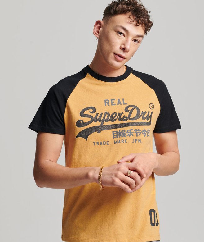superdry Organic Cotton Vintage Logo Raglan T-Shirt