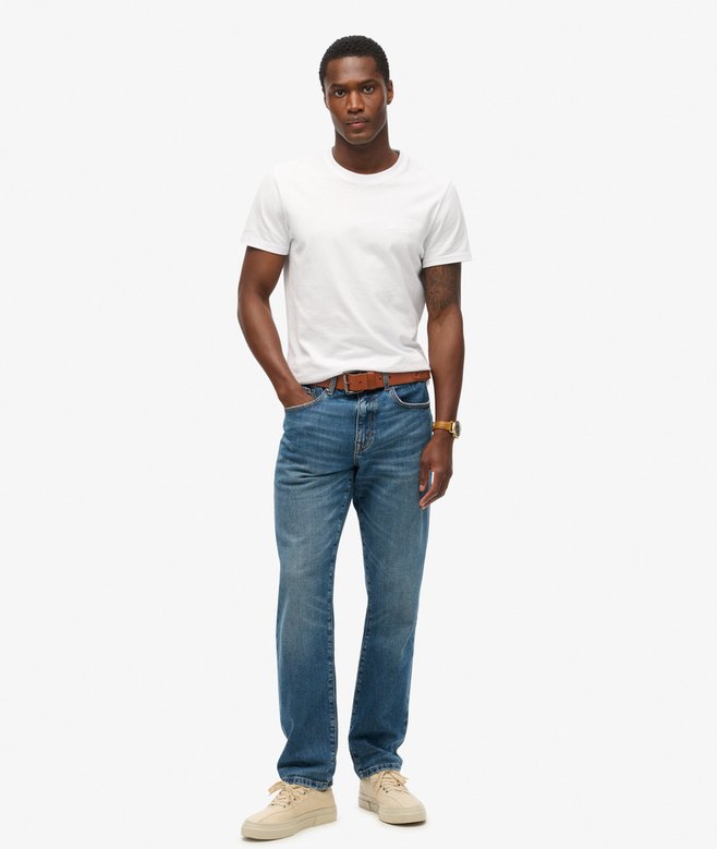 superdry Organic Cotton Vintage Slim Straight Jeans