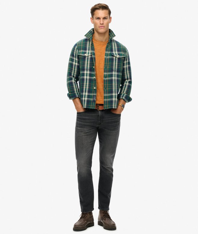 superdry Organic Cotton Vintage Slim Straight Jeans