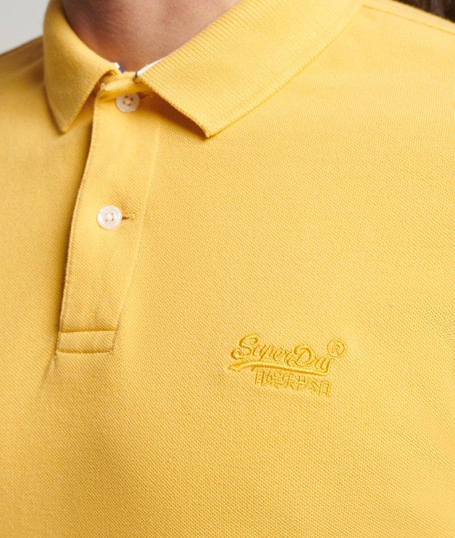 Superdry Organic Cotton Vintage Washed Pique Polo Shirt