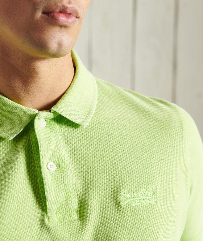 Superdry Organic Cotton Vintage Washed Pique Polo Shirt
