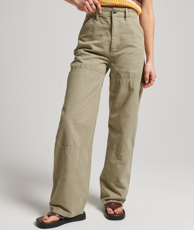 Superdry Organic Cotton Vintage Wide Carpenter Pants