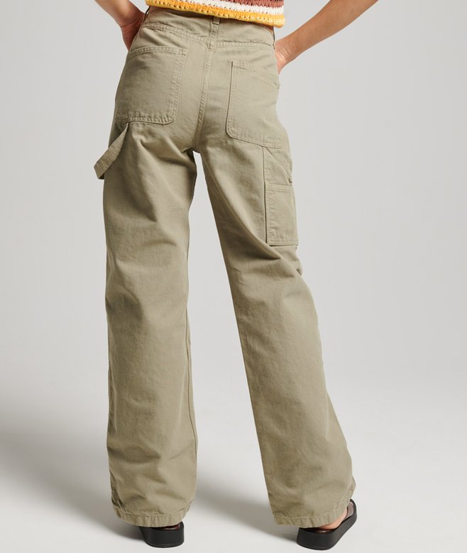 Superdry Organic Cotton Vintage Wide Carpenter Pants