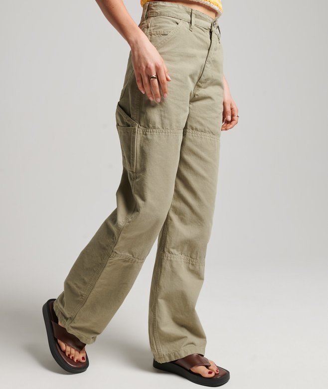 Superdry Organic Cotton Vintage Wide Carpenter Pants