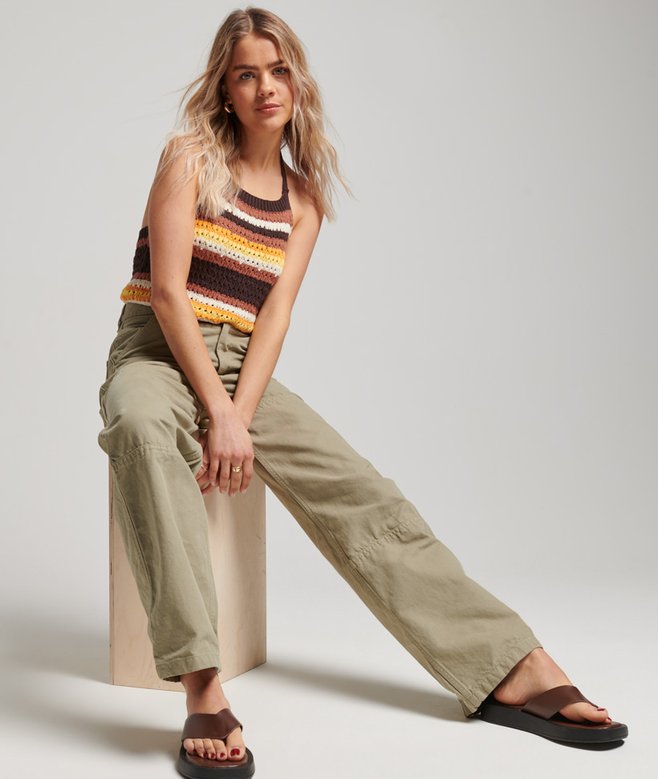 superdry Organic Cotton Vintage Wide Carpenter Pants