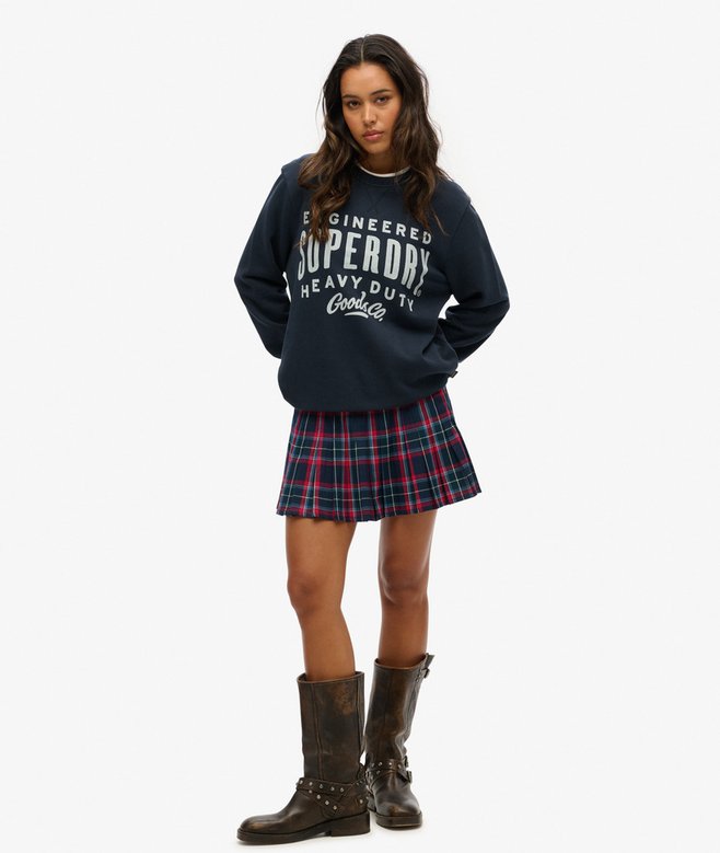 Superdry Oversized Machined Goods Workwear Crew Sweatshirt