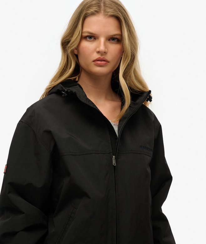Superdry Oversized Surplus Nylon Hooded Bomber Jacket