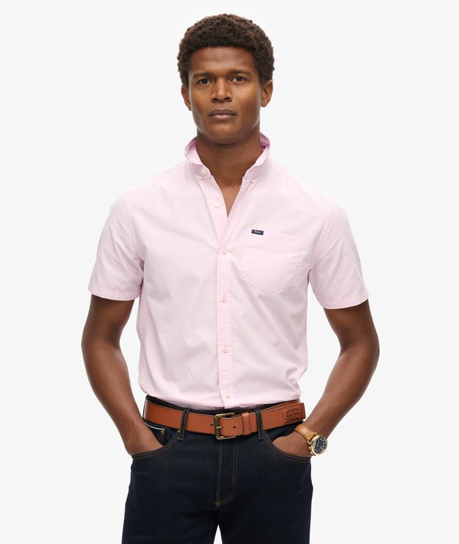 superdry Premium University Oxford Short Sleeve Shirt