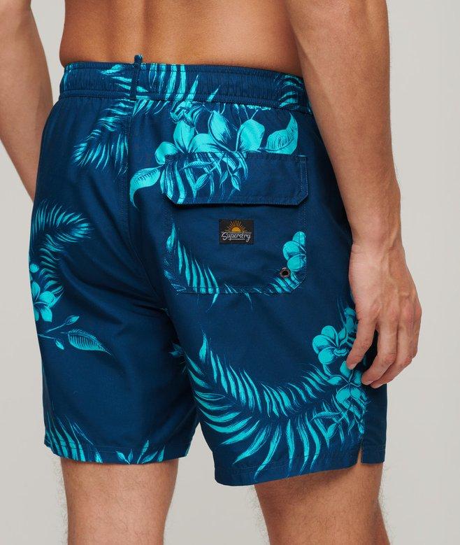 Superdry Recycled Hawaiian Print 17-inch Swim Shorts