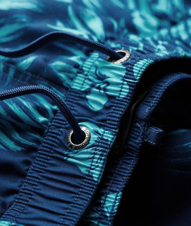 Superdry Recycled Hawaiian Print 17-inch Swim Shorts
