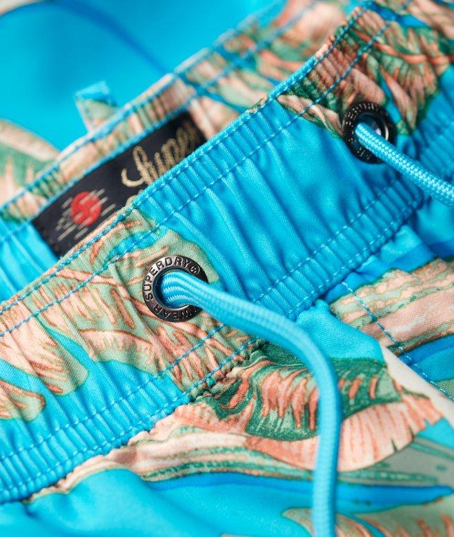 Superdry Recycled Hawaiian Print 17-inch Swim Shorts