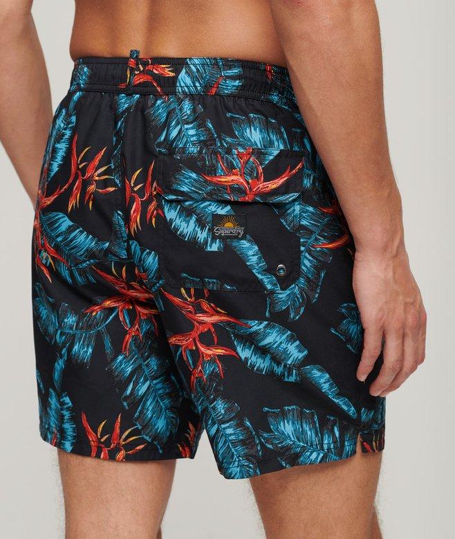 Superdry Recycled Hawaiian Print 17-inch Swim Shorts
