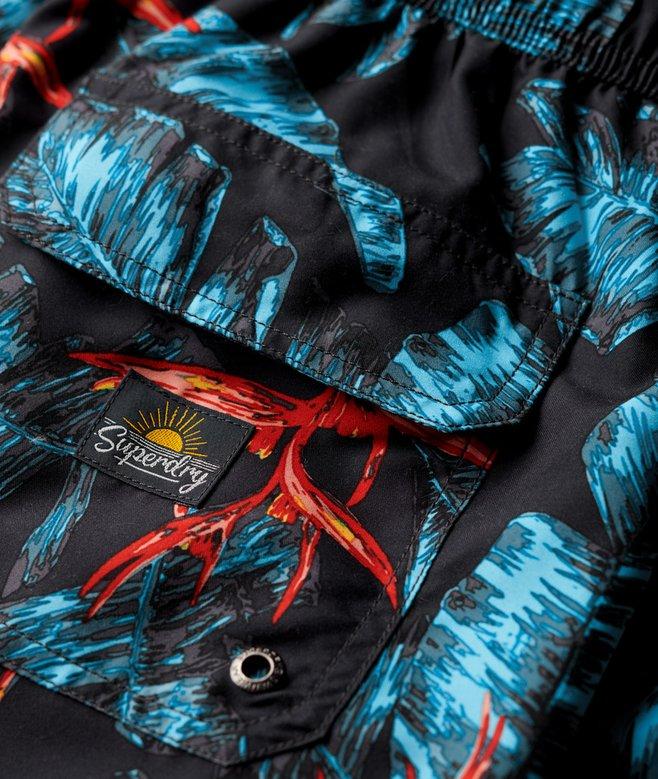Superdry Recycled Hawaiian Print 17-inch Swim Shorts