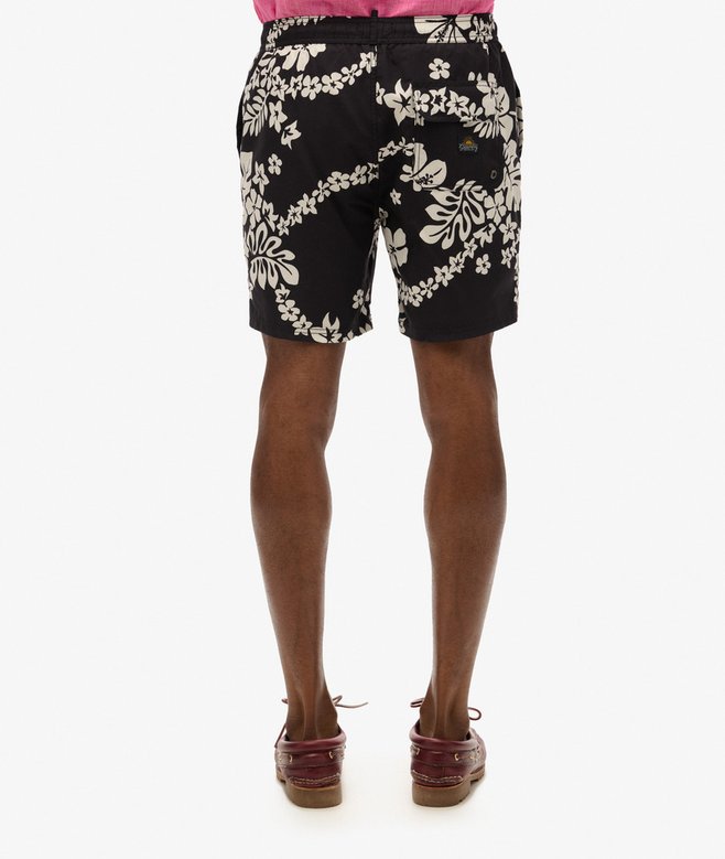 Superdry Recycled Hawaiian Print 17-inch Swim Shorts