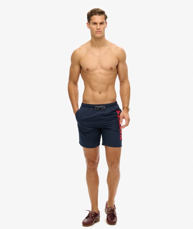 Superdry Sport Graphic 17-inch Recycled Swim Shorts