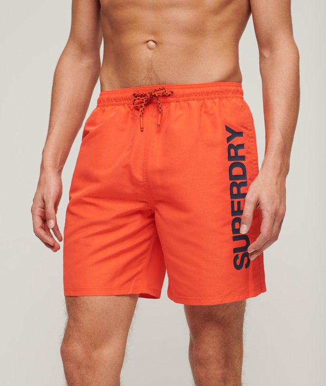 superdry Sport Graphic 17-inch Recycled Swim Shorts