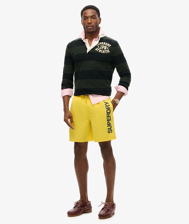 Superdry Sport Graphic 17-inch Recycled Swim Shorts