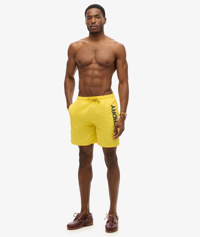 Superdry Sport Graphic 17-inch Recycled Swim Shorts