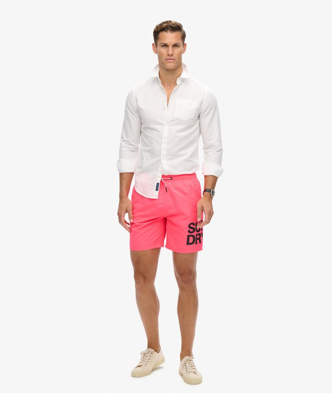 Superdry Sportswear Logo 17-inch Recycled Swim Shorts