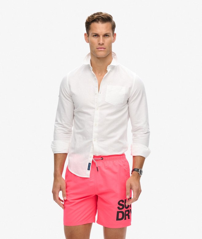 Superdry Sportswear Logo 17-inch Recycled Swim Shorts