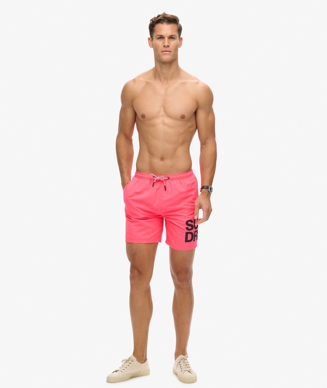Superdry Sportswear Logo 17-inch Recycled Swim Shorts