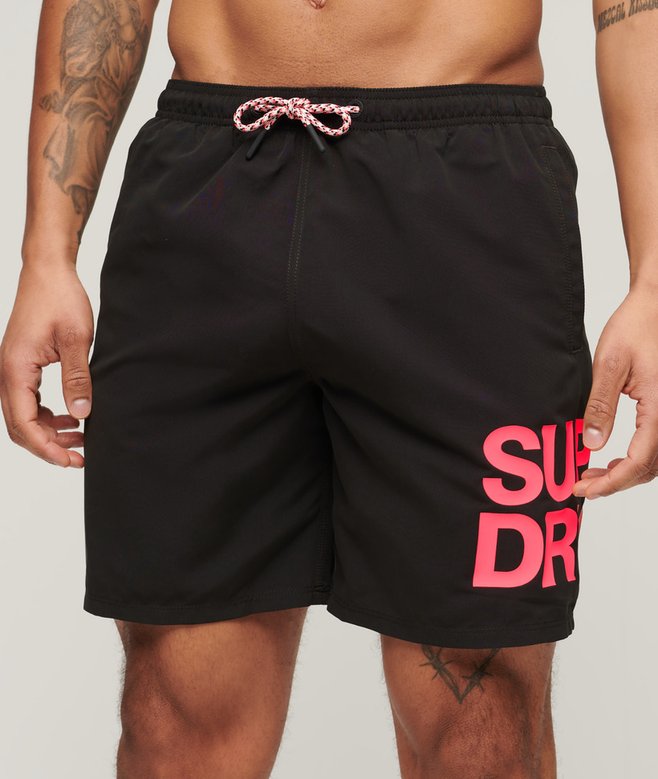superdry Sportswear Logo 17-inch Recycled Swim Shorts