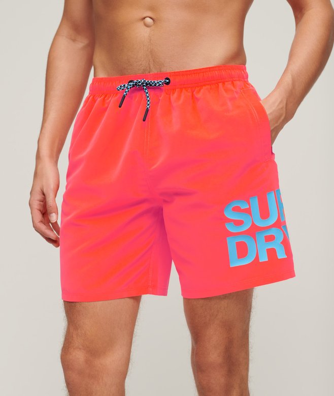 superdry Sportswear Logo 17-inch Recycled Swim Shorts