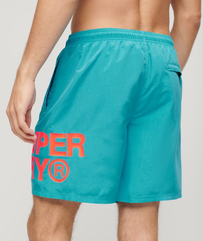 Superdry Sportswear Logo 17-inch Recycled Swim Shorts