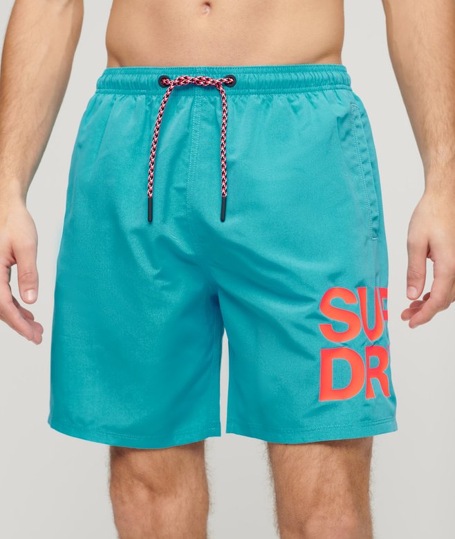 superdry Sportswear Logo 17-inch Recycled Swim Shorts