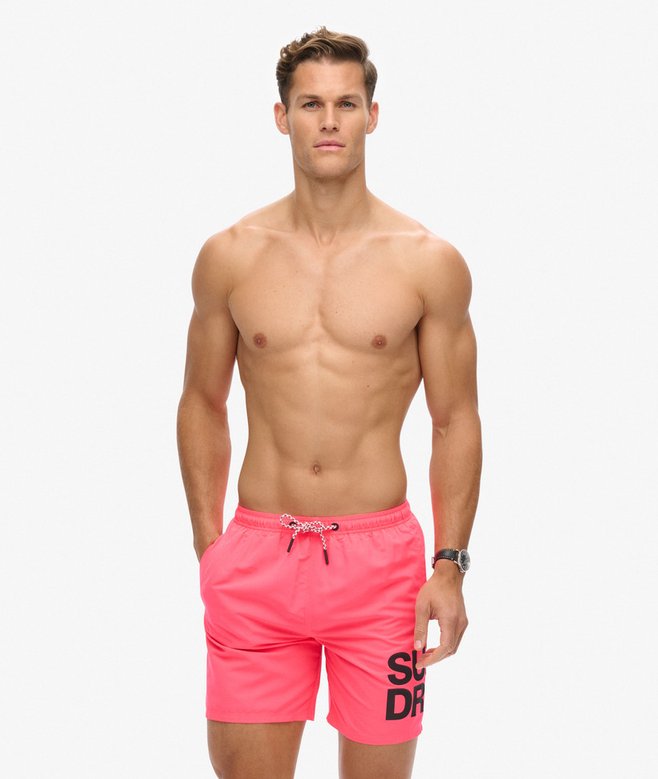 superdry Sportswear Logo 17-inch Recycled Swim Shorts