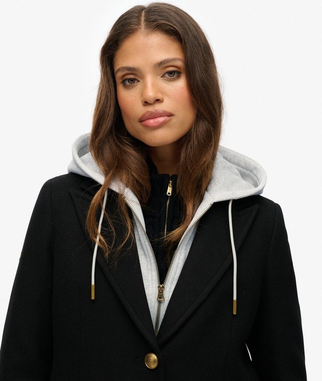 Superdry 2 In 1 Wool Blend Coat