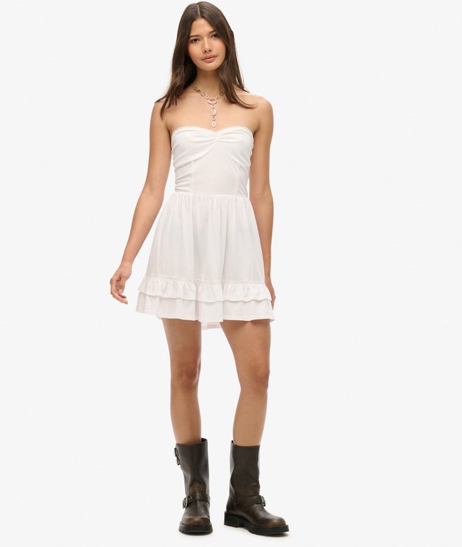 Superdry 50s Lace Bandeau Mini Dress