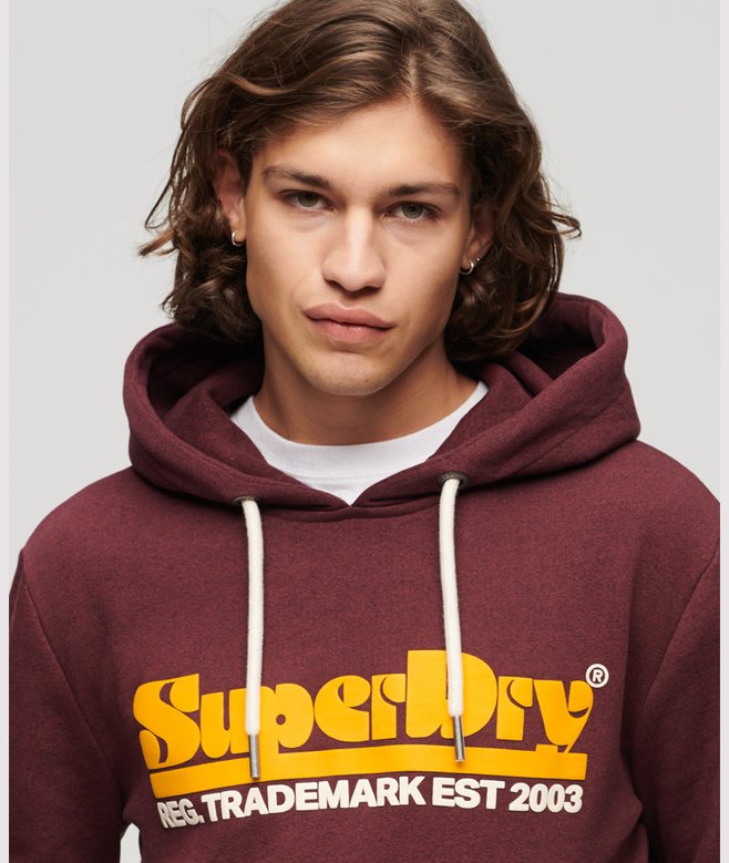 superdry 70s Retro Font Logo Hoodie