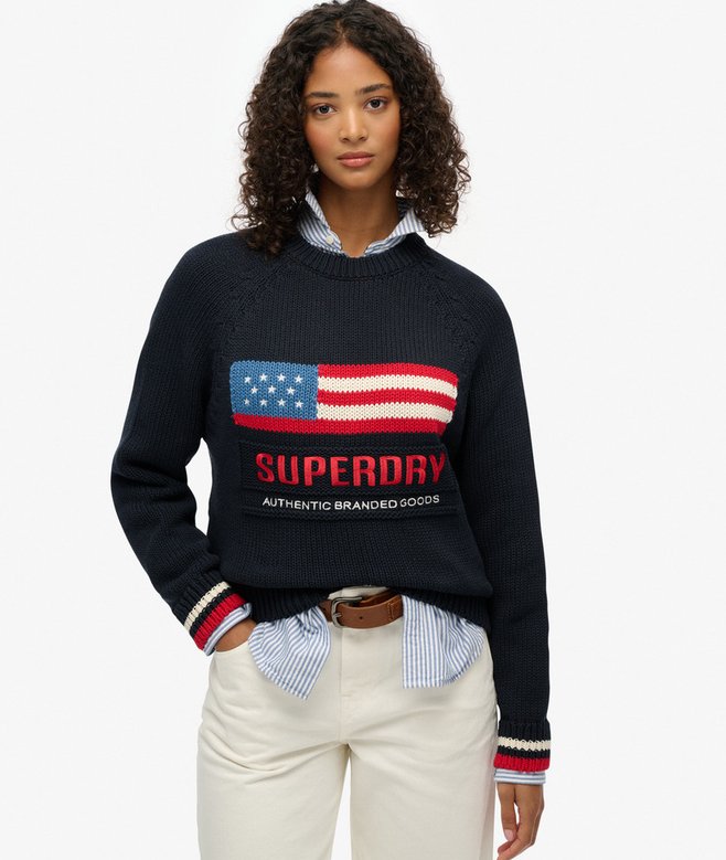 Superdry Americana Crew Knit Jumper
