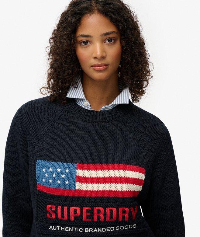 Superdry Americana Crew Knit Jumper