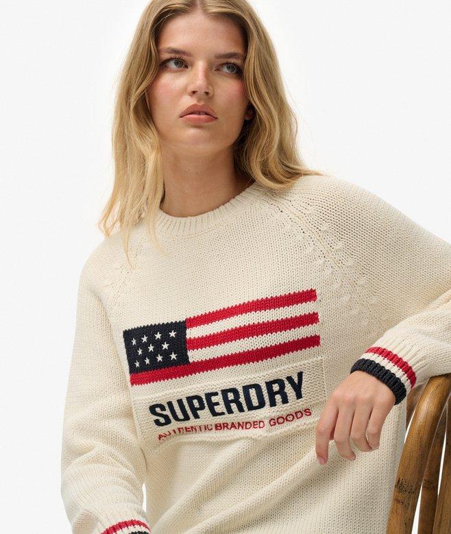 superdry Americana Crew Knit Jumper