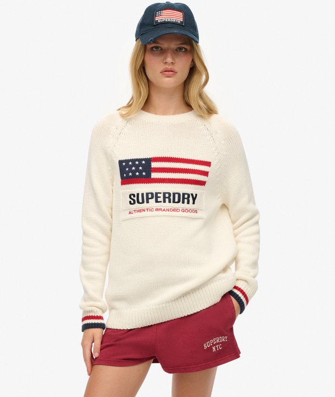 Superdry Americana Crew Knit Jumper