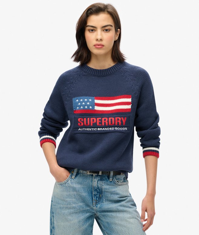 Superdry Americana Crew Knit Jumper