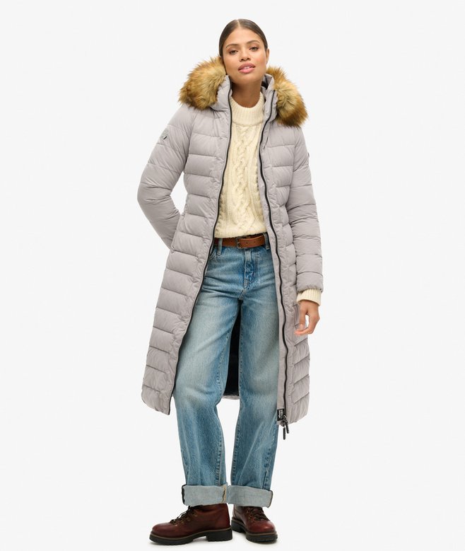 superdry Arctic Longline Puffer Coat