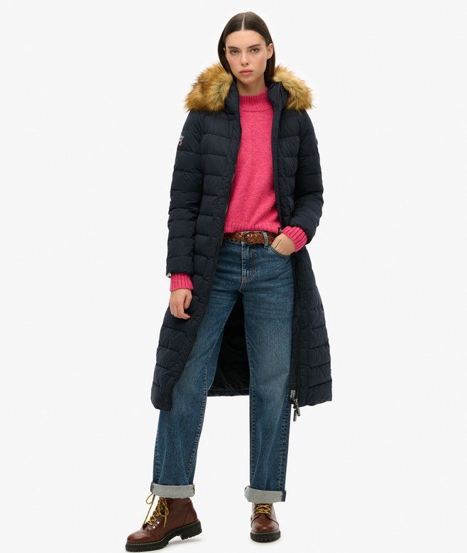 superdry Arctic Longline Puffer Coat