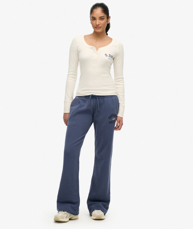 Superdry Athletic Button Down Long Sleeve Top