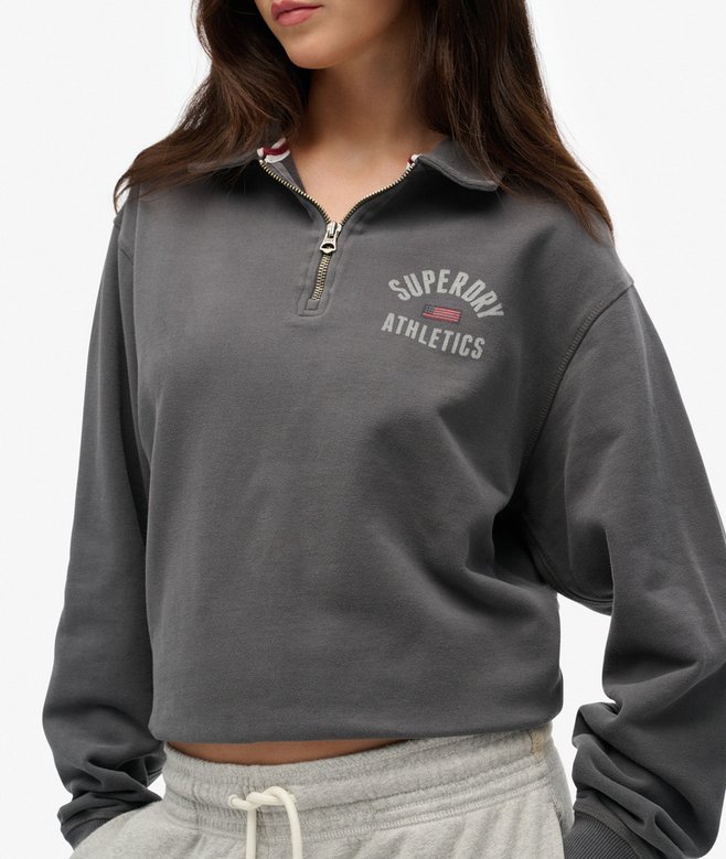Superdry Athletic Collared Half Zip Jumper