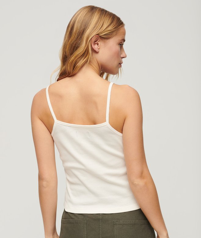 Superdry Athletic College Graphic Rib Cami Top