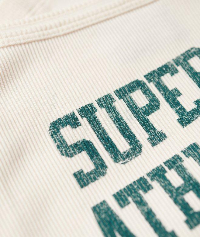Superdry Athletic College Graphic Rib Cami Top