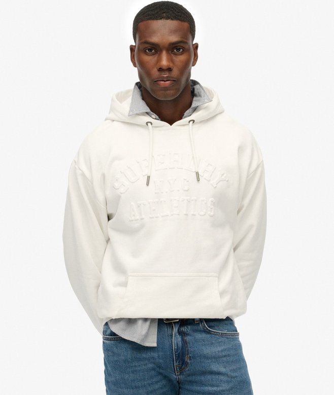 Superdry Athletic Embossed Oversized Hoodie