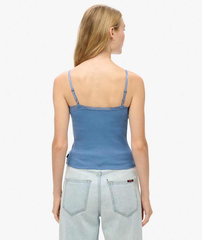 Superdry Athletic Essential Lace Trim Cami Top