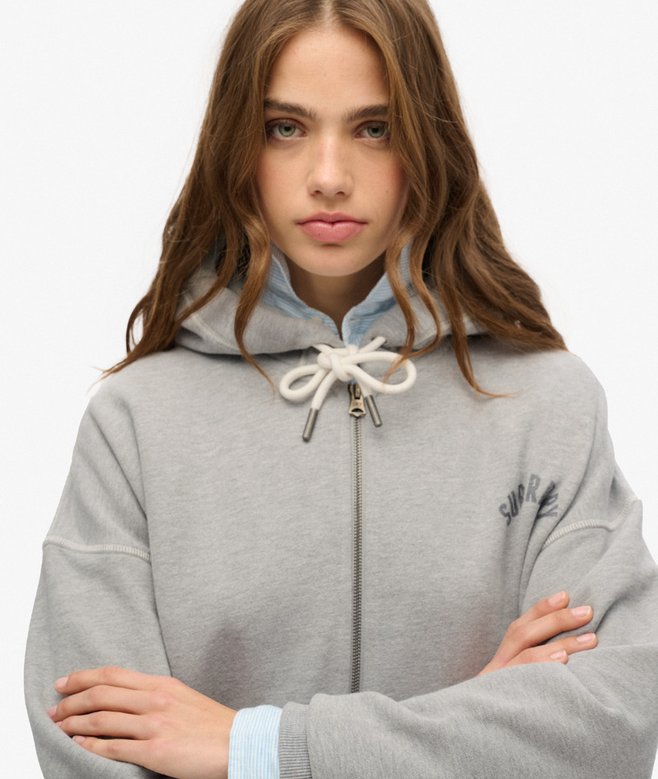 Superdry Athletic Essential Oversized Zip Hoodie
