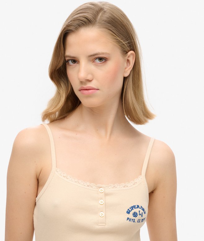 Superdry Athletic Essentials Button Down Cami Top