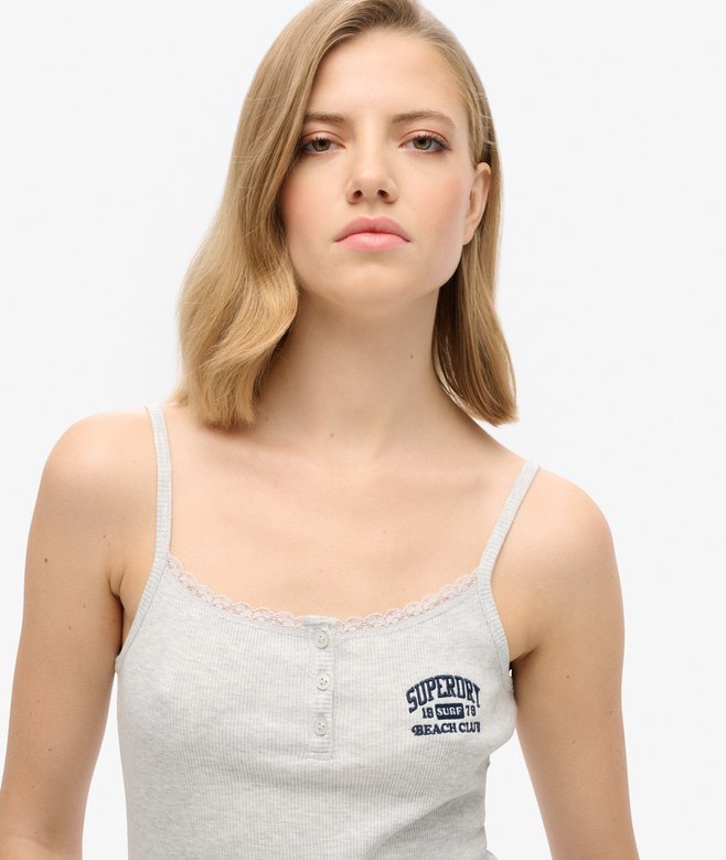 Superdry Athletic Essentials Button Down Cami Top