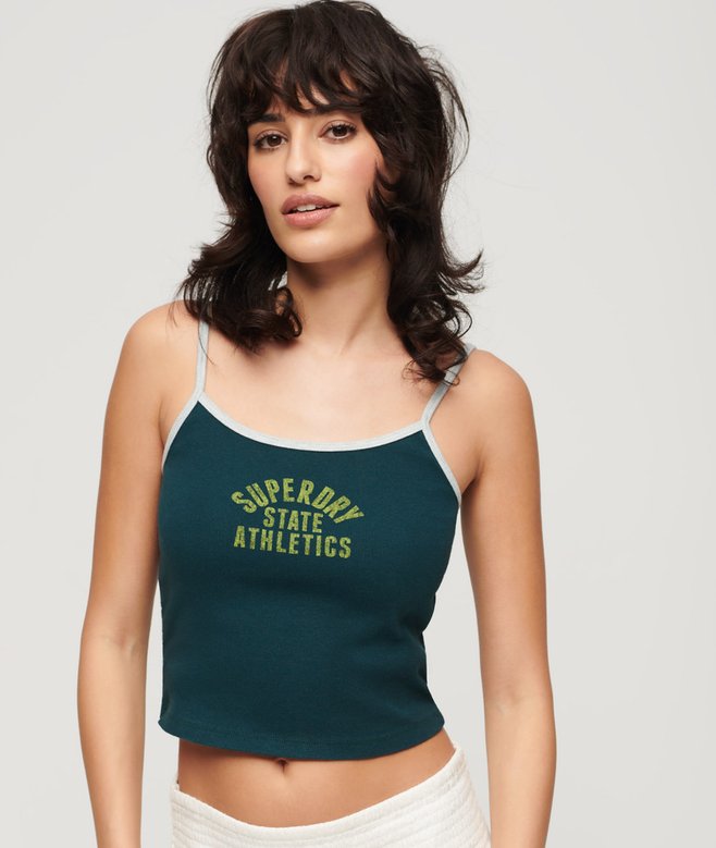superdry Athletic Essentials Crop Cami Top